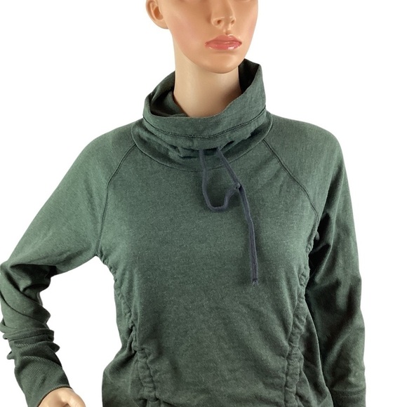 Lucy Funnelneck Sweatshirt Size S Green - Picture 2 of 6